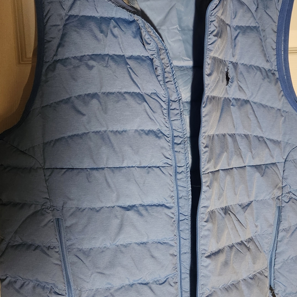 Polo by Ralph Lauren Light Blue Quilted Vest